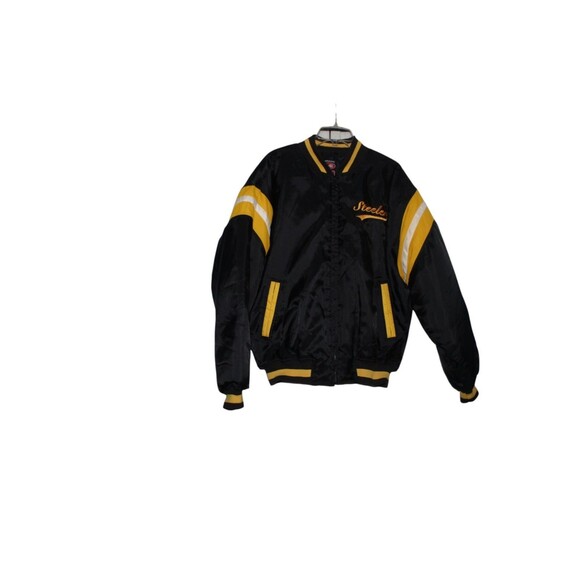 Vintage Pittsburgh Steelers Mirage Satin Bomber Jacket Men’s Large NFL Foorball - Picture 1 of 10